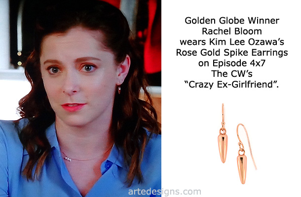 Handmade Jewelry as seen on Crazy Ex-Girlfriend Rebecca Bunch (Rachel Bloom) Episode 4x7 11/30/2018