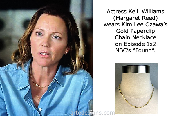 Handmade Jewelry as seen on Found Margaret Reed (Kelli Williams) Episode 1x2 10/10/2023