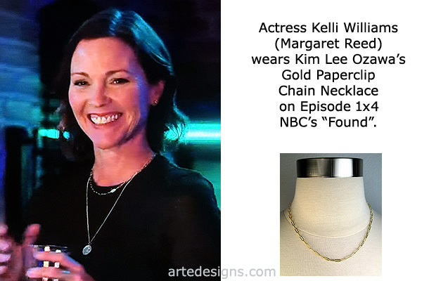 Handmade Jewelry as seen on Found Margaret Reed (Kelli Williams) Episode 1x4 10/24/2023