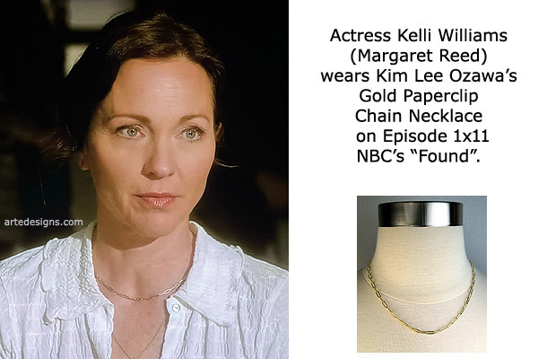 Handmade Jewelry as seen on Found Margaret Reed (Kelli Williams) Episode 1x11 12/12/2023