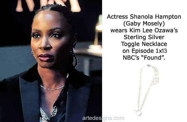 Handmade Jewelry as seen on Found Gabi Mosely (Shanola Hampton) Episode 1x13 1/16/2024