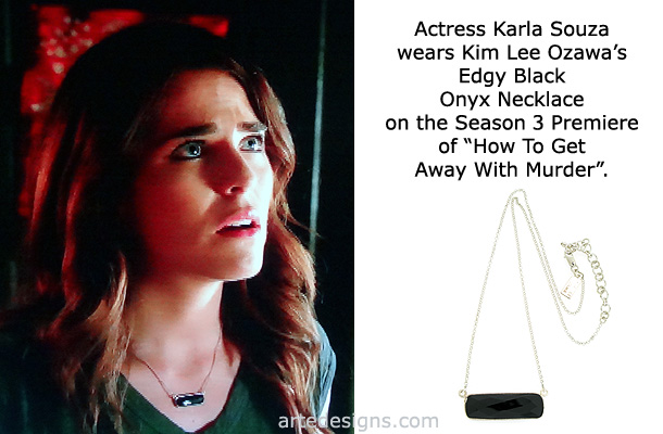Handmade Jewelry as seen on How To Get Away With Murder Karla Souza Episode 3x1 9/22/2016