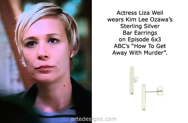 Handmade Jewelry as seen on How To Get Away With Murder Liza Weil Episode 6x3 10/10/19