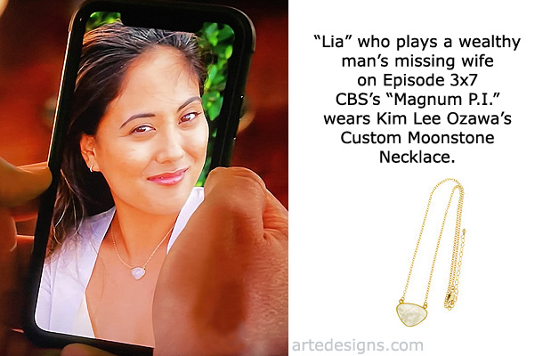 Handmade Jewelry as seen on Magnum P.I. Lia Episode 3x7 1/22/2021