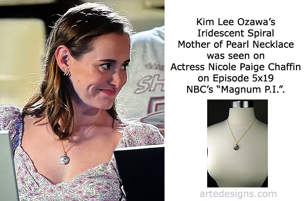 Handmade Jewelry as seen on Magnum P.I. Kelly Cameron (Nicole Paige Chaffin) Episode 5x19 12/13/2023