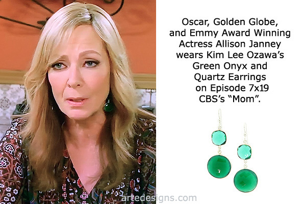 Handmade Jewelry as seen on Mom Allison Janney Episode 7x19 4/2/2020