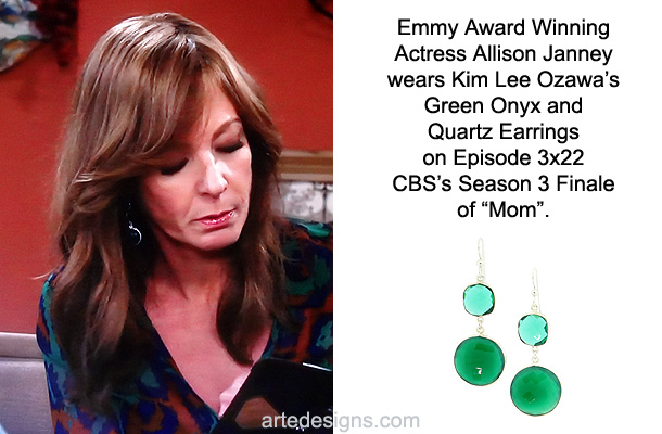 Handmade Jewelry as seen on Mom Allison Janney Episode 3x22 5/19/2016