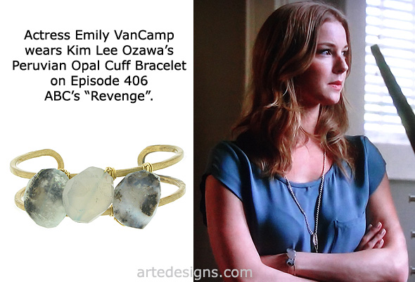 Handmade Jewelry as seen on Revenge Emily VanCamp Episode 4x06 11/2/2014