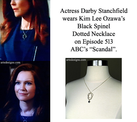 Handmade Jewelry as seen on Scandal Darby Stanchfield Episode 5x13 3/10/2016