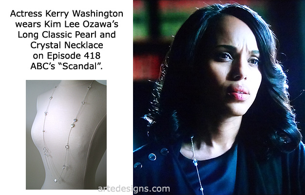 Handmade Jewelry as seen on Scandal Kerry Washington Episode 4x18 4/2/2015