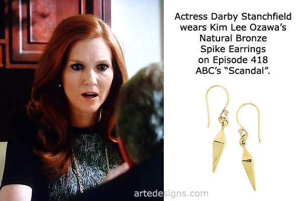Handmade Jewelry as seen on Scandal Darby Stanchfield Episode 4x18 4/2/2015