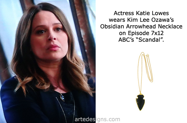 Handmade Jewelry as seen on Scandal Katie Lowes Episode 7x12 3/1/2018