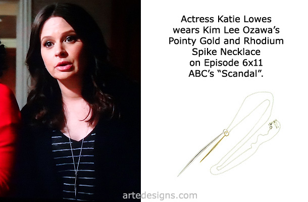Handmade Jewelry as seen on Scandal Katie Lowes Episode 6x11 4/20/2017
