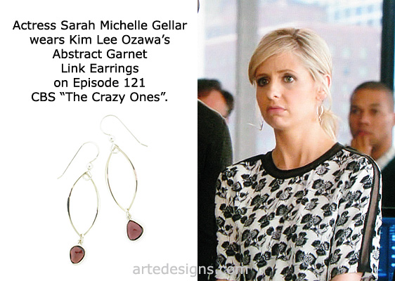 Handmade Jewelry as seen on The Crazy Ones Sarah Michelle Gellar Episode 1x21 4/17/2014